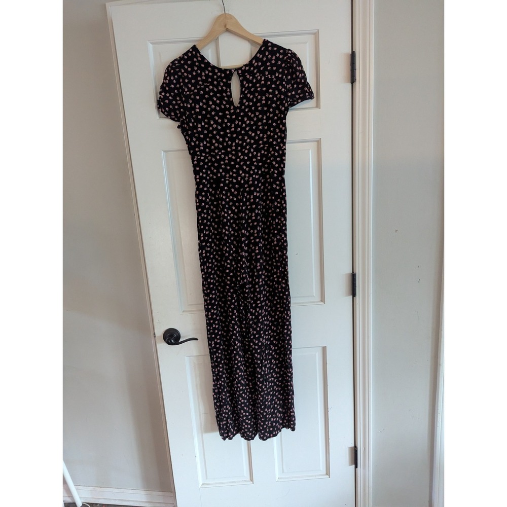 Free People Womens Size 8 Floral Mia Pants Outfit Wide Leg Jumpsuit Ditzy Romper - Picture 4 of 9
